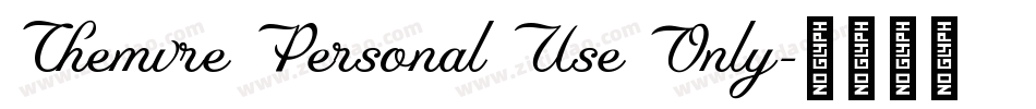 Chemvre Personal Use Only字体转换